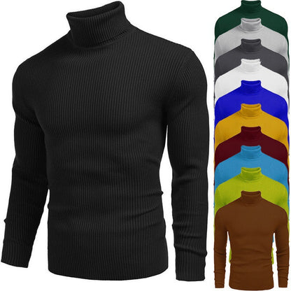 💯 Premium Softness | Men's Soft Knit Turtleneck Sweater