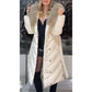 🔥New Arrivals Offer-High-quality women's elegant casual cotton coat with fur collar