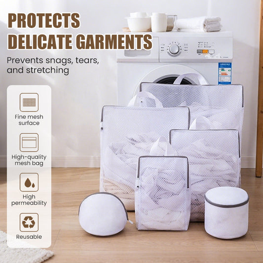Portable Mesh Laundry Bags with Handle