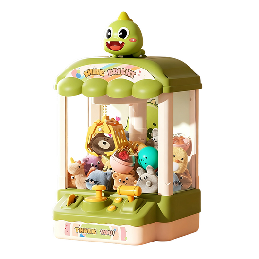 🐾 Cute Animal Claw Machine for Kids 🎉 Includes Plush Toys & Capsule Toys – Hours of Fun! 🧸✈️Free shipping