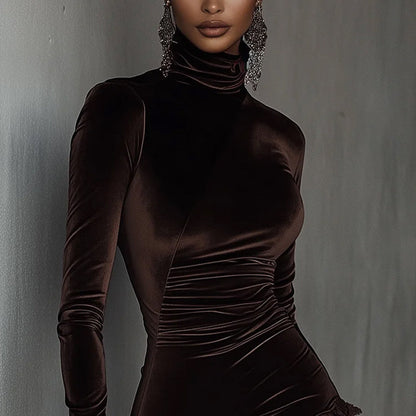 💥Limited Time Offer💥Women's Elegant Asymmetrical Lace Trim Dress | Co-ordinated Comfort