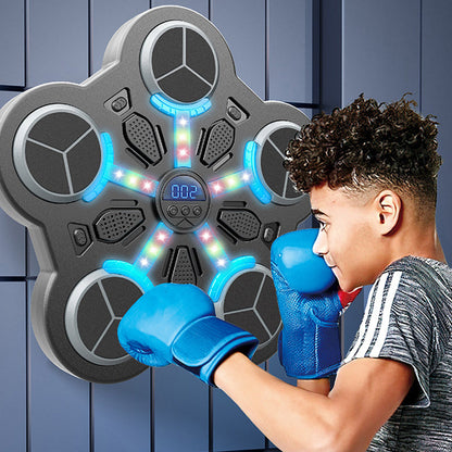 🥊 55% OFF NOW! 🎵 Bluetooth Music Boxing Machine  – Interactive Fitness Game, LED Lights & Safe Inflatable Design 🎯📦