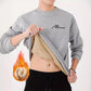 🔥 High-quality, warm, fleece-lined base layer sweatshirt for men