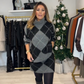 ✨ Diamond-patterned knit sweater and skirt 2-piece set – Effortless Stylish Outfit in One👚Free shipping✨