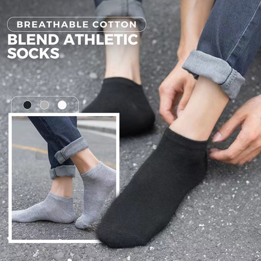 Breathable Cotton Blend Athletic Socks  ( 3pairs)