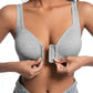 👙💪 Adjustable Front Closure Push-Up Bra – Wire-Free, Seamless & Side Support  ✨