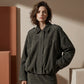 ⏰Last Day 60% Off💃Women's Suede-Like Cropped Bomber Jacket
