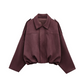 ⏰Last Day 60% Off💃Women's Suede-Like Cropped Bomber Jacket