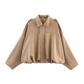 ⏰Last Day 60% Off💃Women's Suede-Like Cropped Bomber Jacket