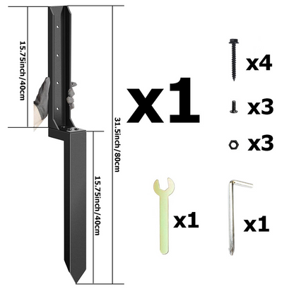 Factory direct sale ◼️ Heavy-duty fence post repair kit（Buy 2 Free Shipping）
