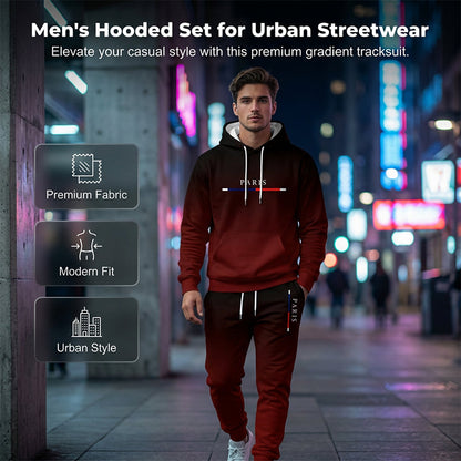 ⚡Free shipping⚡Men's Gradient Tracksuit Set - Hoodie and Sweatpants