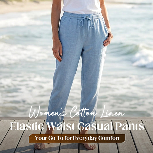 👖 50% OFF NOW ! ⚡ Casual Cotton and Linen Pants for Women – Skin-friendly Breathable, Loose Fit & All-match Daily Wear Design ☁️