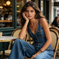 👖 LIMITED-TIME 55% OFF! 💥 Women's Denim Jumpsuit – Button-Front, Wide-Leg✨