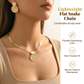 💎  Modern Chic Necklace & Earring Set – Gold finish, geometric design & lightweight – perfect for daily elegance or gifting 💫✨