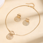 💎  Modern Chic Necklace & Earring Set – Gold finish, geometric design & lightweight – perfect for daily elegance or gifting 💫✨