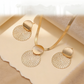 💎  Modern Chic Necklace & Earring Set – Gold finish, geometric design & lightweight – perfect for daily elegance or gifting 💫✨