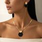 💎  Modern Chic Necklace & Earring Set – Gold finish, geometric design & lightweight – perfect for daily elegance or gifting 💫✨