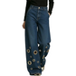 👖✨ Plus Size High Waist Stretch Straight Jeans – 60% OFF! Vintage wide leg, metal ring detail, button fly – all-season comfort for every body.