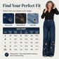 👖✨ Plus Size High Waist Stretch Straight Jeans – 60% OFF! Vintage wide leg, metal ring detail, button fly – all-season comfort for every body.