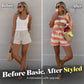 👗 57% OFF NOW!⏰Women's Color-Blocked Striped Knit Casual 2-Piece Set👚🩳