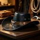 🎁2026 New Arrivals 50% OFF💥💥Vintage Wide-Brim Cowboy Hat with Adjustable Strap – Timeless Western Style & Perfect Sun Protection 🌵✨
