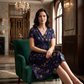 💃Limited-Time 60% OFF 🛍️Women's V-Neck Floral Print Dress with Twist Waist