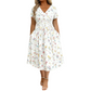 💃Limited-Time 60% OFF 🛍️Women's V-Neck Floral Print Dress with Twist Waist