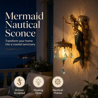 🧜‍♂️ Vintage Mermaid Wall Sconce 🏘️ For indoor and outdoor use