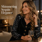 ⌛Limited-Time Offer-Women's Casual Long-Sleeve Velvet Blouse with an Elegant V-Neck