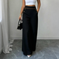 ⌛Limited-Time Offer🛍️Women's High-Waisted, Highly Stretchy Wide-Leg Pants with Contrast-Color Piping