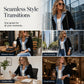 🌸LAST DAY SPECIAL PRICE!!🌸Women’s Elegant Denim Spliced Ribbed Knit Coat