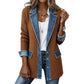 🌸LAST DAY SPECIAL PRICE!!🌸Women’s Elegant Denim Spliced Ribbed Knit Coat