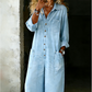 👖 LIMITED-TIME 59% OFF! 💥Women's Casual Long-Sleeve Denim Jumpsuit, Multiple Pockets, High Quality