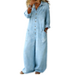 👖 LIMITED-TIME 59% OFF! 💥Women's Casual Long-Sleeve Denim Jumpsuit, Multiple Pockets, High Quality