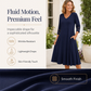 💯High quality☀️👗Top Pick - V-Neck Midi Dress – Relaxed Fit & Soft Drape for Any Occasion