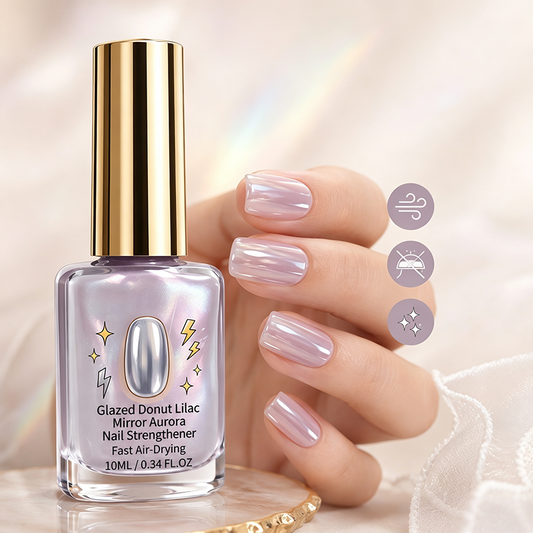 📢📢Buy 1 Get 1 Free ⏰Lilac Glossy Mirror Nail Strengthener
