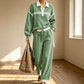 🔥New Arrivals🔥Best Sellers💝Women’s Striped Patchwork Hoodie and Wide-Leg Trousers Set