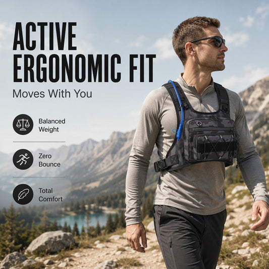 💥 Gear Within Reach | Men's Waterproof Tactical Chest Vest Pack