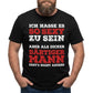 Casual German Slogan Crewneck Short Sleeve T-Shirt