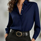 ✨ Elevated Everyday Style | Women's Silky Satin Button-Down Long-Sleeve Shirt