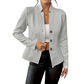 🍁New Fall Collection-Women's Textured Button Down Blazer Jacket