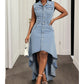 ⏰Last Day Sale 55% Off💃Women's Sleeveless Denim Dress with Asymmetrical Hem