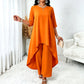 ⏰Last Day 60% Off💃Women's Chic Asymmetrical Top & Wide-Leg Pants Set