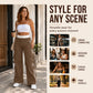 ⏰Last Day Sale 70% Off  👖 Women's Straight-Leg Work Pants with Side Stripes and Multiple Pockets