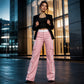 ⏰Last Day Sale 70% Off  👖 Women's Straight-Leg Work Pants with Side Stripes and Multiple Pockets