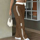 ⏰Last Day Sale 70% Off  👖 Women's Straight-Leg Work Pants with Side Stripes and Multiple Pockets