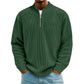 📢📢 59% OFF !! ⏰Men's Corduroy Quarter-Zip Pullover Sweatshirt Casual Stand Collar Long Sleeve Top