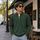 📢📢 59% OFF !! ⏰Men's Corduroy Quarter-Zip Pullover Sweatshirt Casual Stand Collar Long Sleeve Top