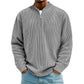 📢📢 59% OFF !! ⏰Men's Corduroy Quarter-Zip Pullover Sweatshirt Casual Stand Collar Long Sleeve Top