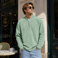 📢📢 59% OFF !! ⏰Men's Corduroy Quarter-Zip Pullover Sweatshirt Casual Stand Collar Long Sleeve Top